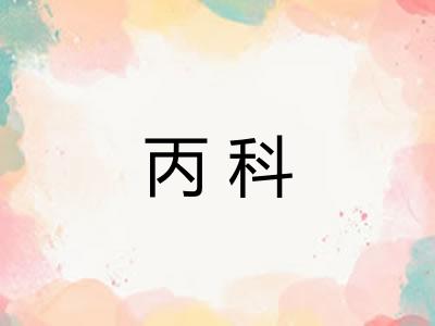 丙科