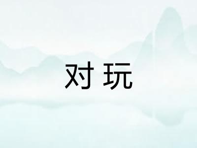 对玩