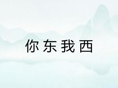 你东我西
