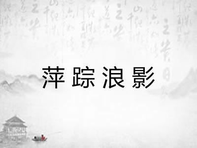 萍踪浪影