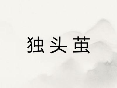 独头茧