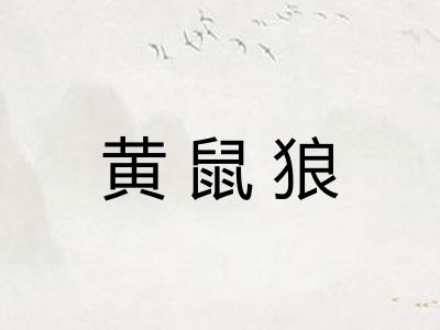 黄鼠狼
