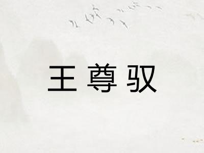 王尊驭