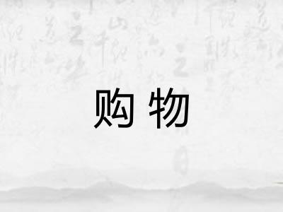 购物