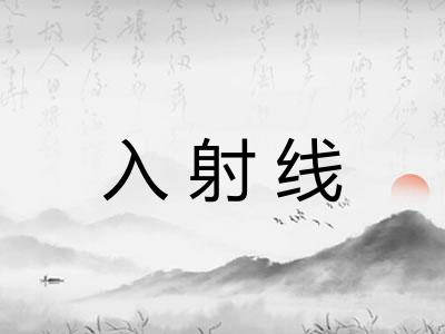 入射线