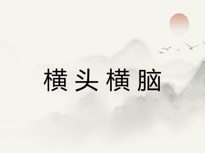 横头横脑