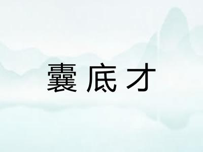 囊底才