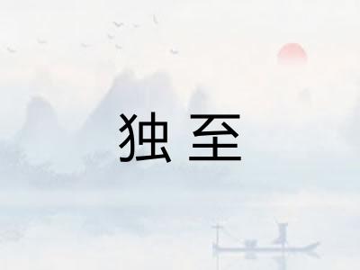 独至