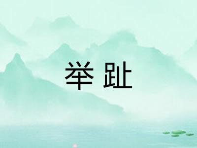举趾