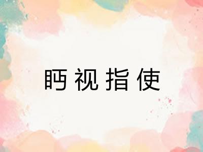 眄视指使