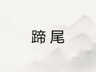 蹄尾