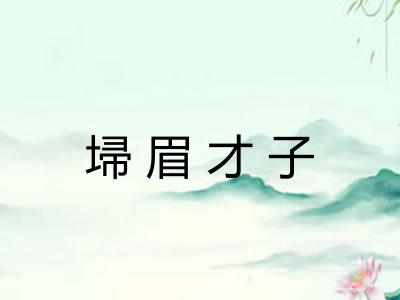 埽眉才子