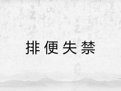 排便失禁