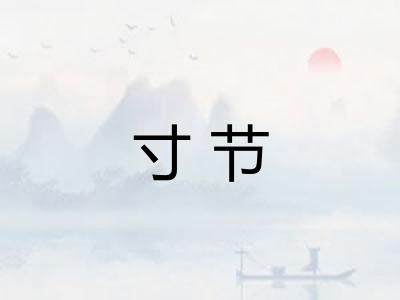 寸节