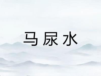马尿水
