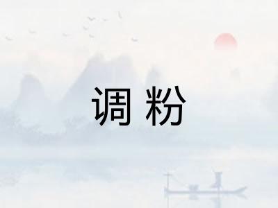 调粉