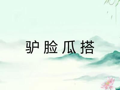 驴脸瓜搭