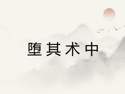 堕其术中