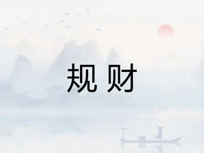 规财