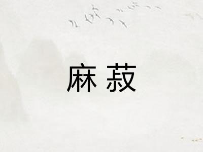 麻菽