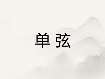 单弦
