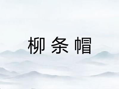 柳条帽