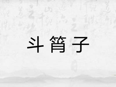 斗筲子
