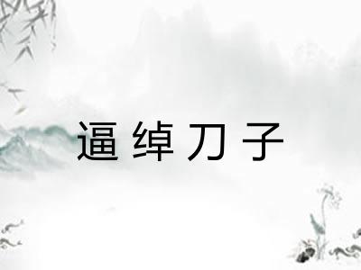 逼绰刀子