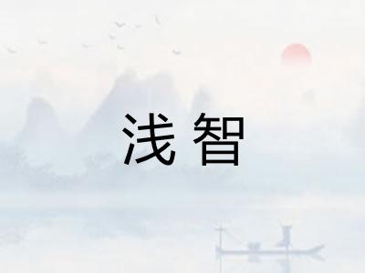 浅智