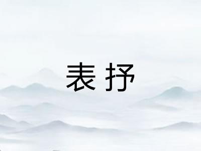 表抒