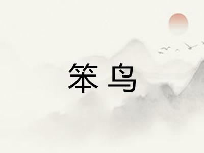 笨鸟