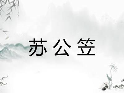 苏公笠