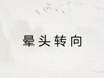 晕头转向