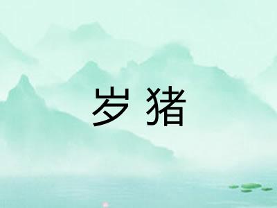 岁猪