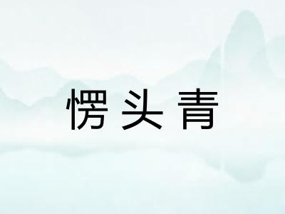 愣头青