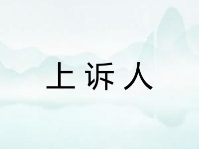 上诉人