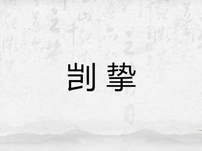 剀挚