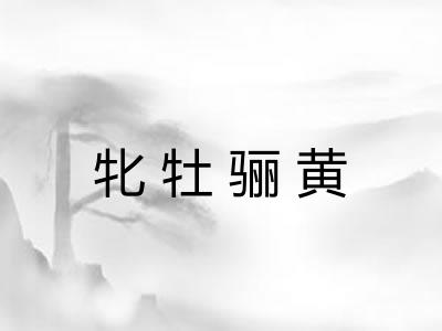 牝牡骊黄