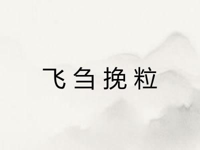 飞刍挽粒