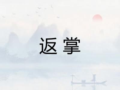 返掌