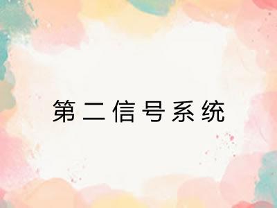 第二信号系统