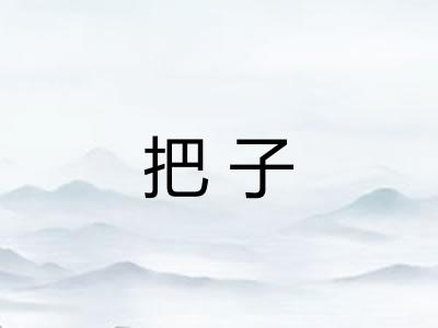 把子