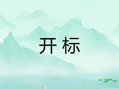 开标