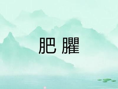 肥臞