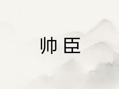 帅臣