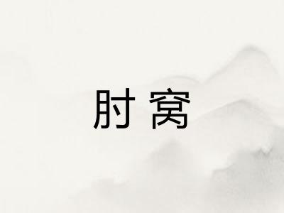 肘窝
