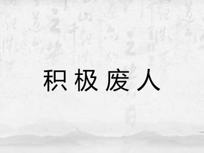 积极废人