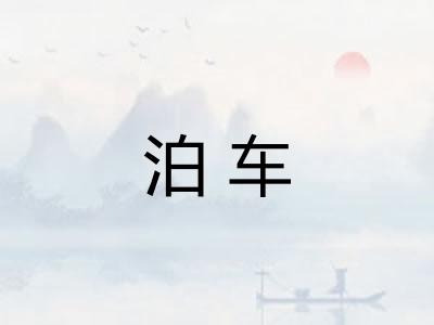 泊车