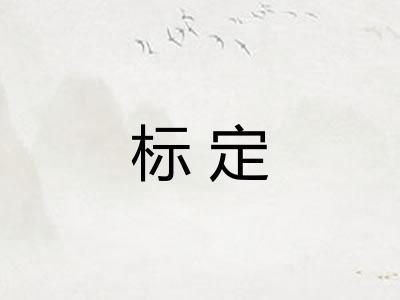 标定