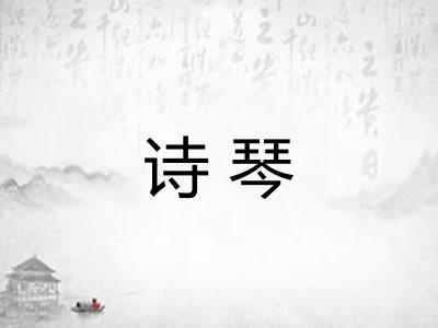 诗琴